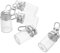 CORHAD Mini Glass Vial Keyring 7ml Diy Messages Jar Portable Perfume Bottle Ornament