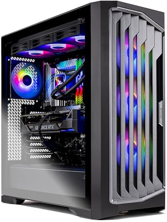 Skytech Gaming Legacy 4 Desktop PC, Ultra 9 285K 3.7 GHz(5.7 GHz Turbo), NVIDIA RTX 5080 16GB, Z890 Board, 2TB Gen4 NVMe SSD, 64GB DDR5 RAM 6000, 1000W Gold ATX 3 PSU, 420mm ARGB AIO, Wi-Fi, Win 11