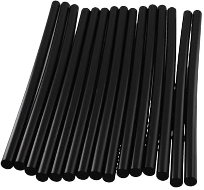 Quystetes 15 bastoncini di colla a caldo, 270 x 11 mm, colore nero, per riparazione ammaccature della carrozzeria 'auto, progetti fai da te