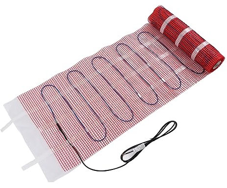 Electric Underfloor Heating Mat Kit, Child Lock Electric Radiant Floor Heating System 450W Pre Spaced WiFi Control IP20 Protection Complete Warm for Laminate (#1)