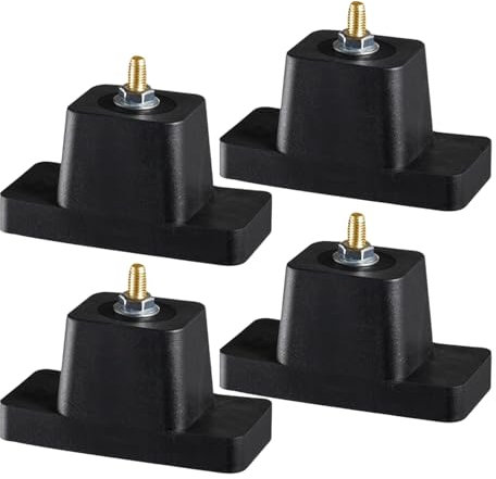Patins Anti-Vibrations,4 Pièces Tampons Amortissants - Tapis Réducteur de Bruit Antivibrations pour Pompe à Piscine Climatiseur Générateur Appartement