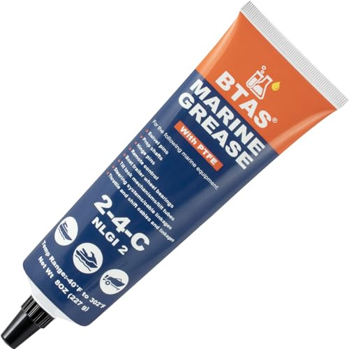 BTAS Graisse blanche au lithium Graisse silicone polyvalente 227g - Graisse au lithium marine