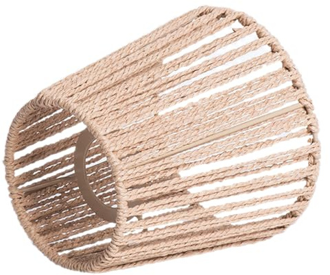 JECOMPRIS Abat-jour Suspension Tressé Corde de Rustique pour Lustre Décoration et Élégante pour Éclairage de Plafond pour Restaurants et Cafés