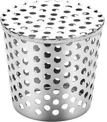 Ctyjia 1 Pièce Protection de Gouttière en Acier Inoxydable, Anti-Feuilles et les Obstructions, Filtre Gouttière À Mailles, pour des Diamètres de 60 à 70 mm