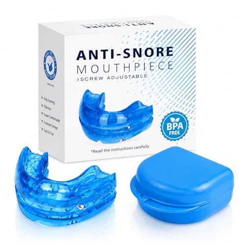 Anti‑Ronflement Inodore et Confortable – Efficace et Puissant, Adapté aux Hommes et aux Femmes, Convient à la Plupart des Bouches - Bleu