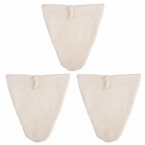 Colador de Tela 30 x 30 cm, 3 Piezas, Bolsas de Tela Reutilizables | Para Filtrar Leche Vegetal, Estameña Orgánica Algodón, Bolsa para Escurrir Verduras, Estopilla Cocina, Cheesecloth Queso