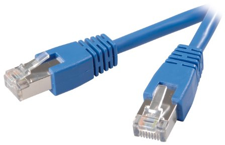 Vivanco Cat 5e Netzwerkkabel 1:1 verschaltet, RJ45 Stecker 2.0 m blau