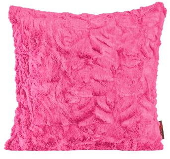 Fluffy Kissenhülle ca. 40x40 cm kuschelweicher Plüsch in Felloptik (52 Pink) 1 Stück