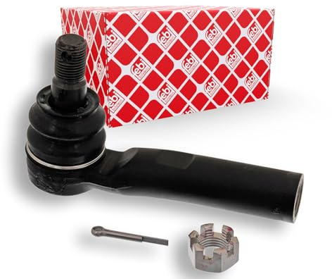 febi bilstein 43206 Spurstangenendstück mit Kronenmutter und Splint, 1 Stück