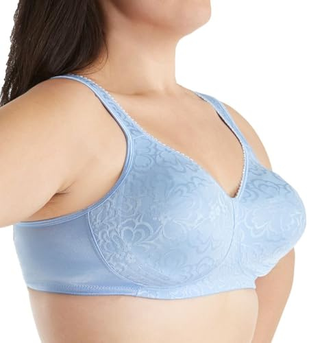 PLAYTEX Womens 18 Hour Ultimate Lift and Support Wire Free Us4745, Available in Single 2-Packs Bras, Zen Blue, 44DDD US