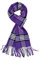 Achillea Schottischer Schottenkaro, klassischer Winterschal, weiches Cashmere-Feeling, Herren & Damen Schals, Lila kariert, 12 W x 72 L
