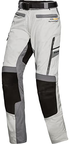 FLM Touren Damen Leder-/Textilhose 4.0 Motorradhose mit Protektoren Wasserdicht und atmungsaktiv, aus echtem Büffelleder