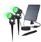 CORESLUX LED Solar Spotlight Outdoor Garden Landscape Lamps, Waterproof IP65, Auto On/Off, Ground Light for Garden, Tree, Yard, Lawn, Fence, 2 Pack (Green Light)