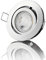 lambado® Premium LED Spot 230V Chrom - Hell & Sparsam inkl. 5W GU10 Strahler warmweiß - Moderne Beleuchtung durch zeitlose Einbaustrahler/Deckenstrahler