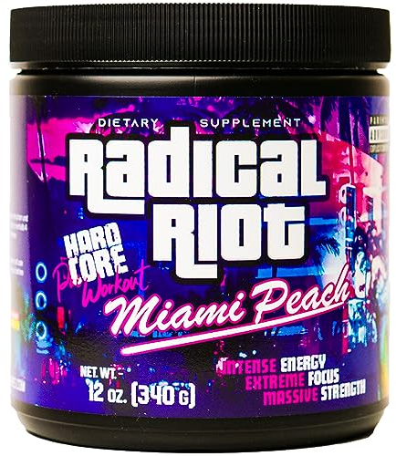 American Supps® PREMIUM Pre Workout Booster [340g] - Pfirsisch Eistee - 300 mg Koffein + Beta Alanin + L Citrullin Malat