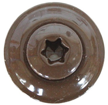 HAUS & DACH Spenglerschrauben Edelstahl A2 Sepiabraun RAL 8014 4,5 x 120 mm, 100 Stk.