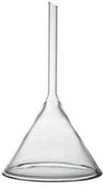 DADAKEWIN 180 Mm Corto Embudo Tallo, Embudos De Vidrio, Vidrio Borosilicato 3.3, Heavy Wall Laboratorio Embudos - Envase De 1 (Size : Short Necked Funnel 180mm)