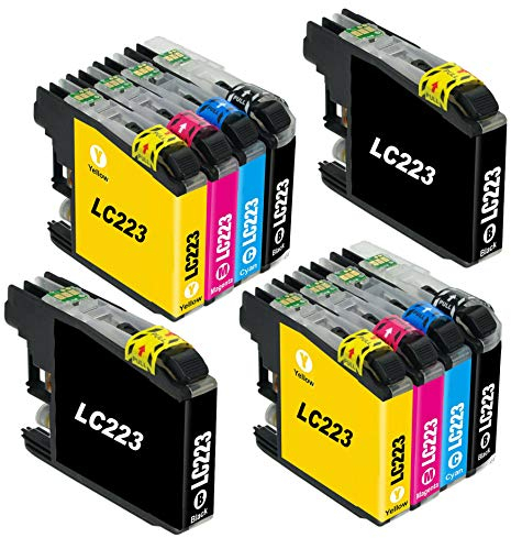 Bergsan 10 Druckerpatronen Kompatibel mit Brother LC223 für MFC-J5320DW DCP-J4120DW MFC-J480DW MFC-J5720DW MFC-J5625DW MFC-J4620DW MFC-J4420DW MFC-J880DW MFC-J4625DW DCP-J562DW MFC-J5620DW MFC-J680DW
