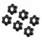 Cyleibe 6 Pcs Dumbbell Hex Nut, Dumbbell Screw Ends Anti-Slip Spin-Lock Collar Dumbbell Hex Nut Screw Clamps For Barbells Bars Training (Internal diameter: 2.5 cm)