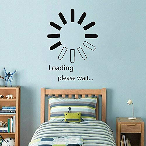 NSRJDSYT Game Loading Wandaufkleber Computer Vinyl Wandtattoo Jungen Gaming Room s Dekoration Zubehör für Wohnzimmer 60x42cm