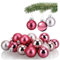 COM-FOUR® 20x Mini-Christbaumkugeln aus Glas - kleine Weihnachtskugeln für die Weihnachtsdekoration - Baumschmuck für den Weihnachtsbaum - Ø 3 cm