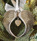 Yueshop Christmas Memorial Baubles, “A Piece of My Heart is In Heaven” Angel Wings Shaped Pendants Christmas Tree Ornaments Hanging Decoration(Christmas Baubles)