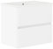 Baikal, Conjunto de baño Natura. Mueble de Baño de Fondo Reducido, con Lavabo cerámico. Distribución Dos Cajones. Mueble MONTADO. Dos Cajones sin Espejo. Fondo 39cm 60 cm Blanco