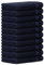 Luckytowel 10er Set Seiftücher 30x30 cm 100% Baumwolle, 600g/m² Oeko-Tex Waschlappen Set 10er Pack Dunkelblau