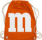 Turnbeutel Rucksack - Karneval Fasching - Taschen - Gruppen M und M Aufdruck I M&M Kostüm Gruppe I MundM & M I MM I Fastnacht I Fasnacht I Fasnet - Unisize - Orange - rucksäcke jga karnevalsbeutel