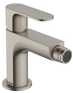 hansgrohe Rebris S Contemporary 6-inch Tall Bidet Faucet in Brushed Nickel, 72210821