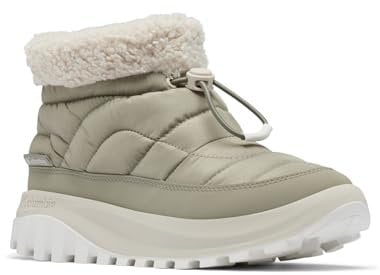 Columbia Snowtrot Shorty, Stivali da neve Donna, Grey Green/Dark Stone , 37 EU