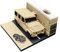 BuniQ 3D Notizblock Kreativ Auto Modell Papierkunst 3D Memo Pad 2024 Ornamente DIY Geschnitzt Antihaft 3D-Haftnotizen Geschenke