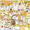Hamster Aufkleber Hamster Vinyl Aufkleber für Laptop Koffer Helm Motorrad Skateboard Auto Fahrrad Computer Gepäck Motorräder Aesthetic Wasserdichte Sticker Set 50 Stück für Jugendliche