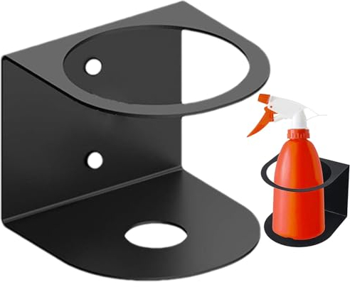 Spray Bottle Rack, Spray Bottle Holder Wall Mount Bracket, Spray Bottle Storage Rack, Multi-Purpose Spray Can Holder for Garage, Organiser Wall Bracket for Spray Bottles, Spray Cans, Lubricants