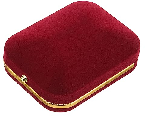 OATIPHO Schmuck Geschenkbox, Halskette Geschenkbox Kette Ehering Samt Schmuckboxen Hochzeit Schmuckschatulle für Hochzeitsantrag Verlobung Weihnachten Valentinstag