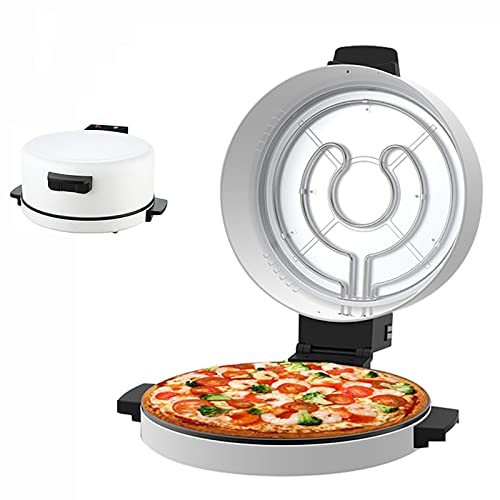 SmPinnaA Pizza Maker, 12 Inch Pizza Cooker and Calzone Maker, with Timer &Temperatures control, 1800 Watts Pizza Oven convert to Electric indoor Grill