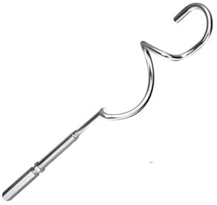 FIRU（ひと） Compatible For Kitchen Stainless Steel Egg Beater Mixer Compatible For Egg Baking Compatible For Kitchen Accessories Cream Butter Whisk Mixer Suitable For Electric Drill(Hook)