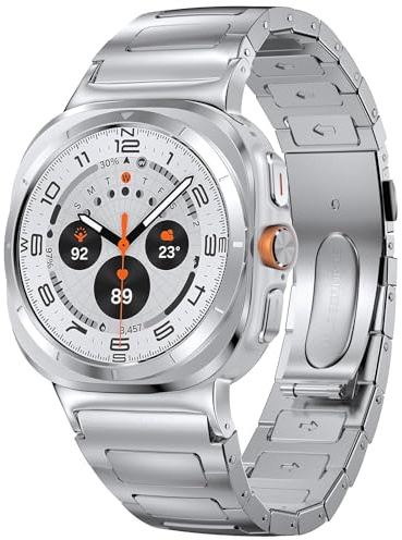 VISOOM Compatible for Galaxy Watch Ultra 47mm(2024) Strap,No Gap Metal Bands for Samsung Galaxy Watch 7 Ultra 47mm for Men
