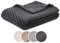 liebling Jacquard Wohndecke, Kuscheldecke, weiche 3D-Optik, 100% Polyester - Mikrofaser, 150 x 200 cm, Farbe: anthrazit
