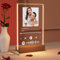 YUYUGO Spotify Glas Personalisiert, Fotorahmen mit Spotify Code,Personalisierter LED Bild Spotify Song Fotogeschenk Geschenke für Freund, Freundin,Beste Freundin,Valentinstag,Weihnachten