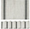 Artoid Mode Grau Zwei Streifen PVC Platzsets 6er Set, 30x45cm Tischsets Waschbar Schmutzabweisend Hitzebeständig Platzdeckchen Küche Deko