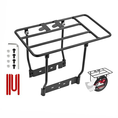 Yungeln Porte-Bagages pour Scooter électrique Support arrière Tubes en Acier Massif de 8 mm Charge 50 kg Porte-Bagages pour Scooter électrique Compatible pour Xiaomi 1S M365 Pro 2