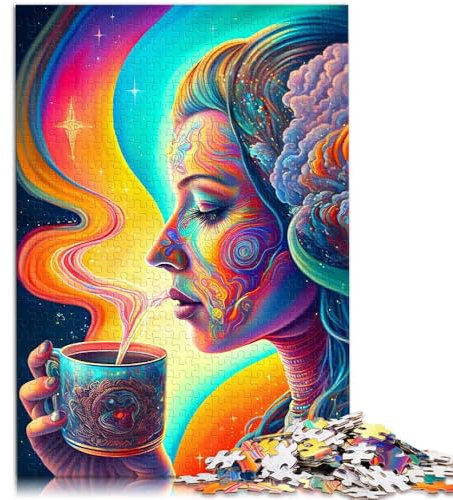 Puzzle für Erwachsene mit 1000 Teilen „Rainbow Spirit“, Denkspiel, 26 x 38cm, geeignet für Paare und Teenager ab 14 Jahren