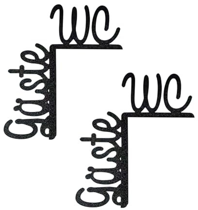 SGSCFG Segni di Toilette da 2 Pezzi, Ornamenti Semplici E Versatili, Decorazioni Creative E Personalizzate, Adatte A Bagni E Camere da Letto.