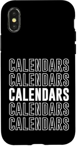 Calendars Case for iPhone X/XS