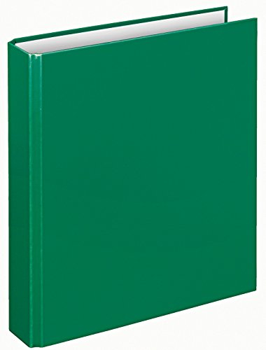 VELOFLEX 1151040 - Ringbuch Basic, DIN A5, 1 Stück, grün, Füllhöhe 25 mm, Ringordner mit 2 Ring-Mechanik, Ordner schmal