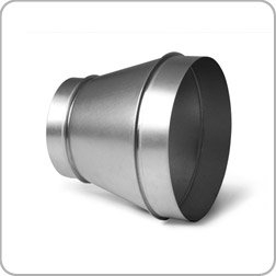 Reducer, 200mm to 100mm Diameter Taper, ducting, hydroponics, Ventilation, Extraction