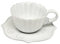Tasse mit Untertasse Italica H. 7cm 200ml weiß Keramik Virginia Casa