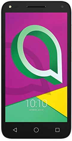 Alcatel 4047F-2EALWE1 Pixi U5 Premium Smartphone (16GB Speicher, 5MP Kamera, Android 7.0 (Nougat)) Metallic Schwarz