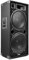 MAX MAX215 Altavoz pasivo para Fiestas de 1500 W con Asas, 2 woofers Dobles de 15 Pulgadas, pasivo, Altavoz para Fiestas de DJ, Caja acústica, Negro